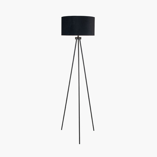 Houston Matt Black Tripod Floor Lamp